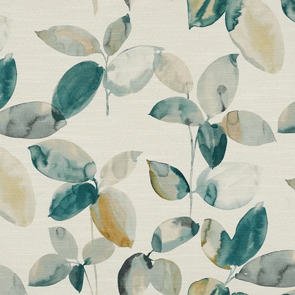 Close-up of Langley Jade contract fabric sample for care home interiors