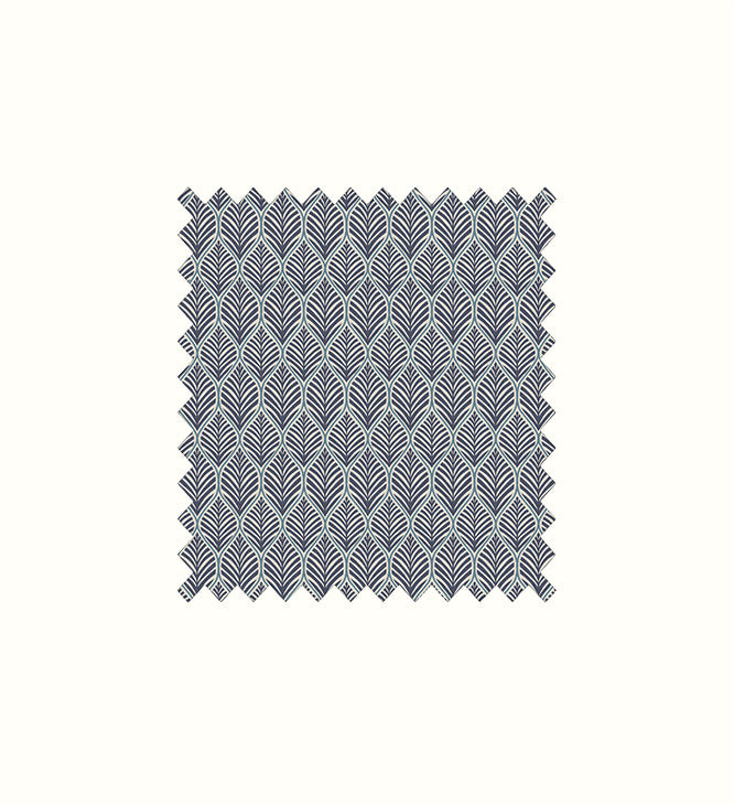 Lerato Navy contract fabric sample for care home interiors