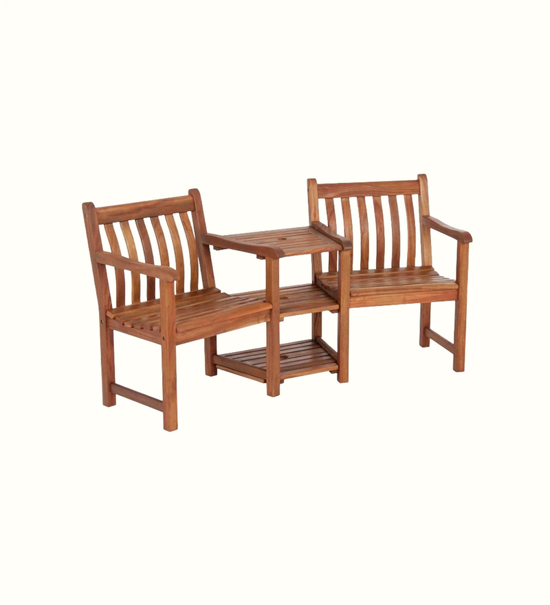 Linden companion seating set for a care home garden