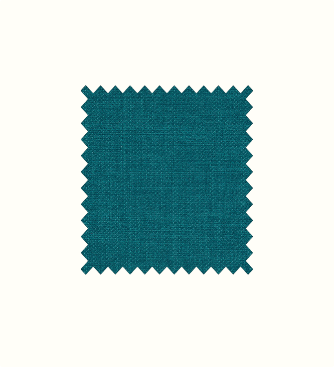 Linetta Teal contract fabric sample for care home interiors
