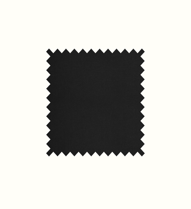 Linetta Black contract fabric sample for care home interiors