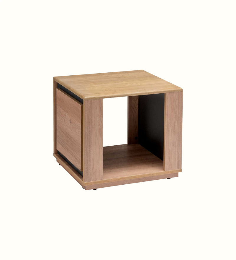 Marit square occasional table for an elderly care communal area