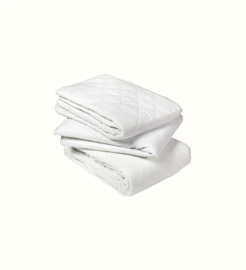 Quilted waterproof mattress protector for elderly care interiors
