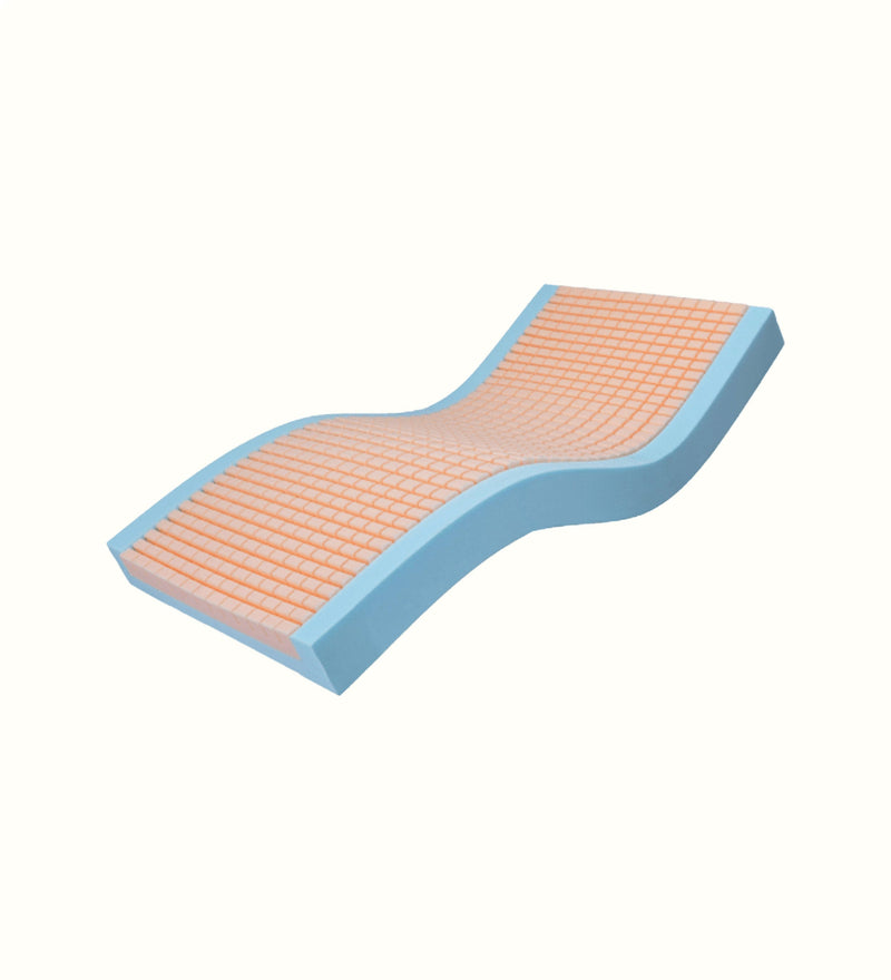 Care mattress for a care home bedroom