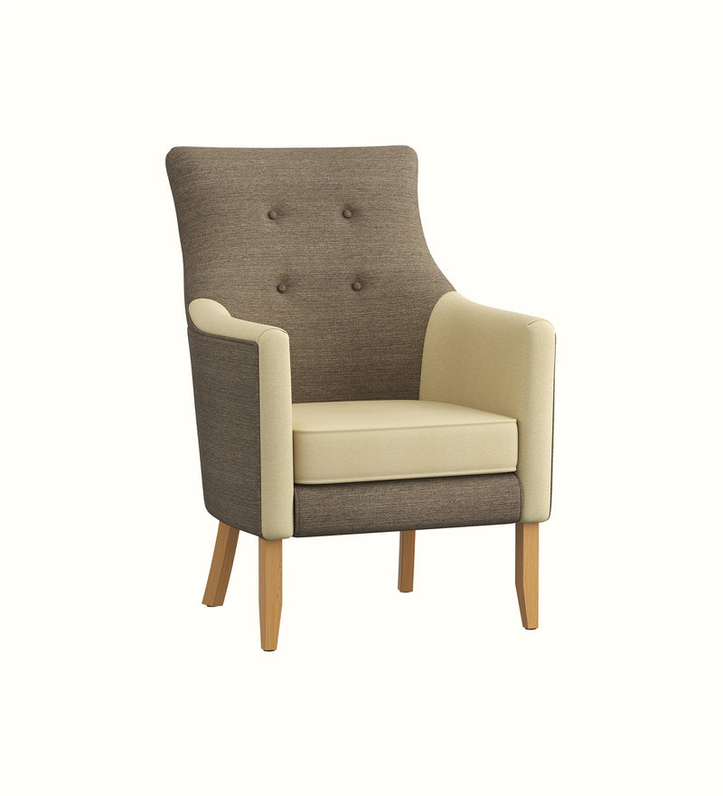 Morgan high-back armchair for an elderly care lounge