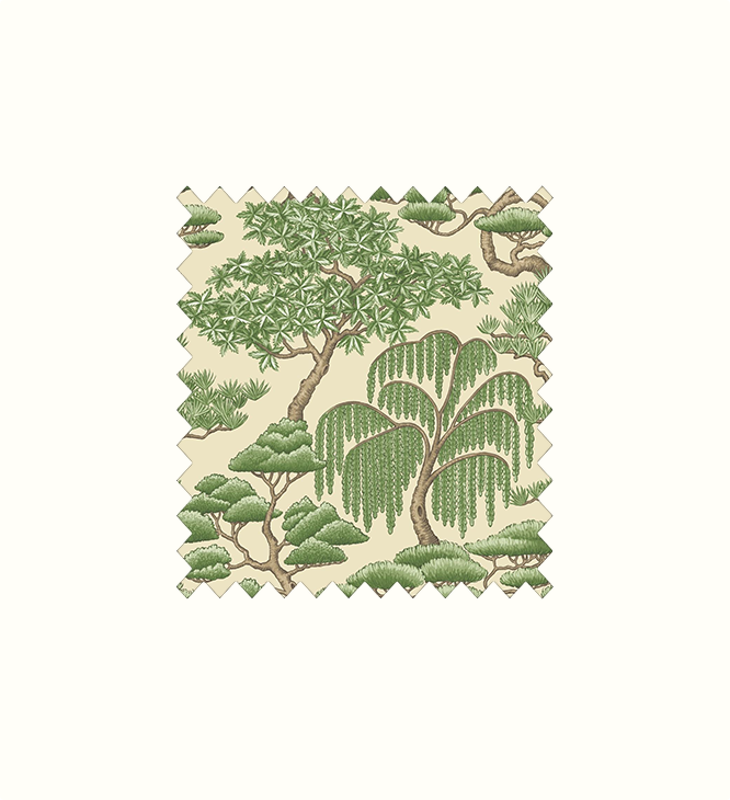 Matsu Forest contract fabric sample for care home interiors