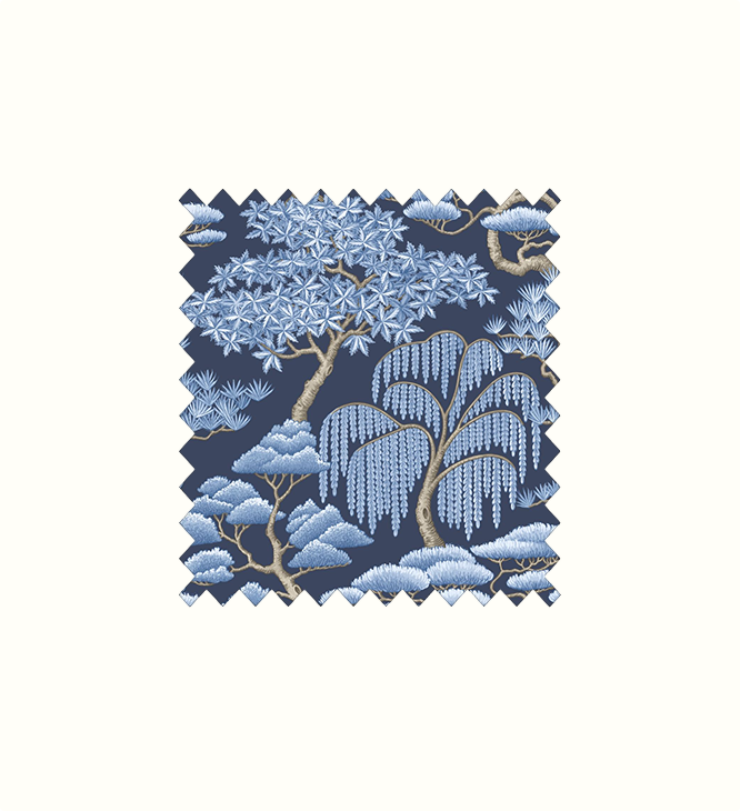 Matsu Lapis contract fabric sample for care home interiors