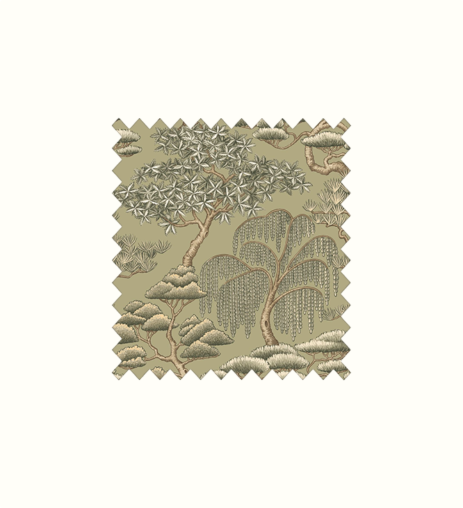 Matsu Olive contract fabric sample for care home interiors