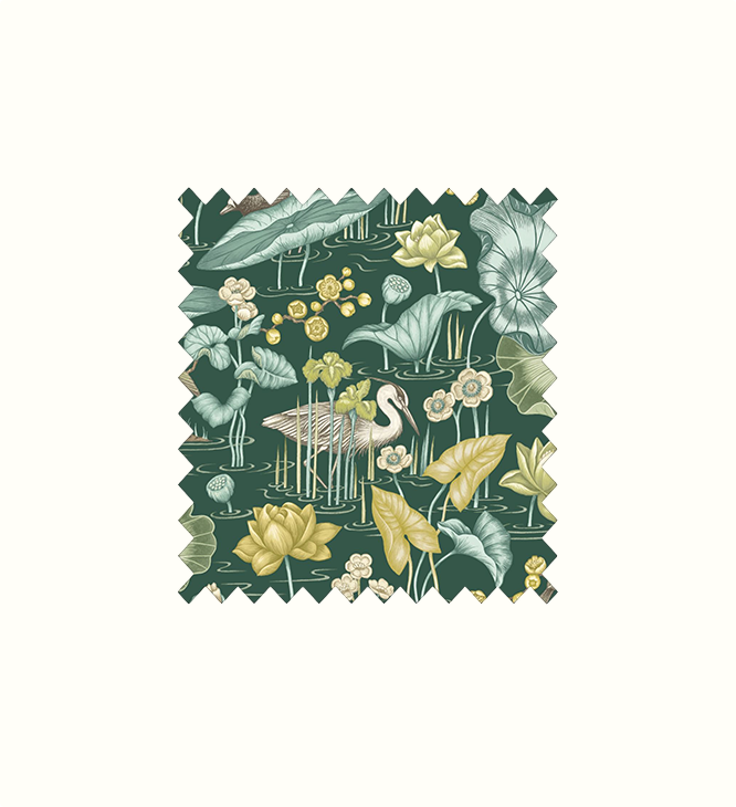 Mizu Emerald contract fabric sample for care home interiors