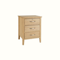 Portland 3 Drawer Bedside Table