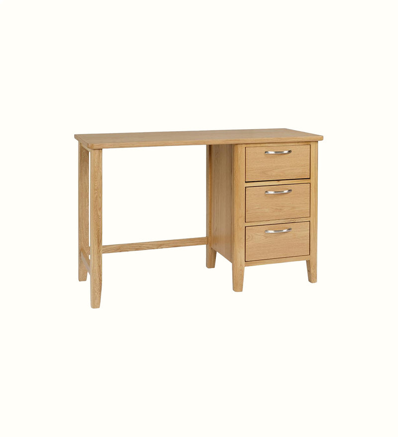 Portland three-drawer desk for a care home bedroom