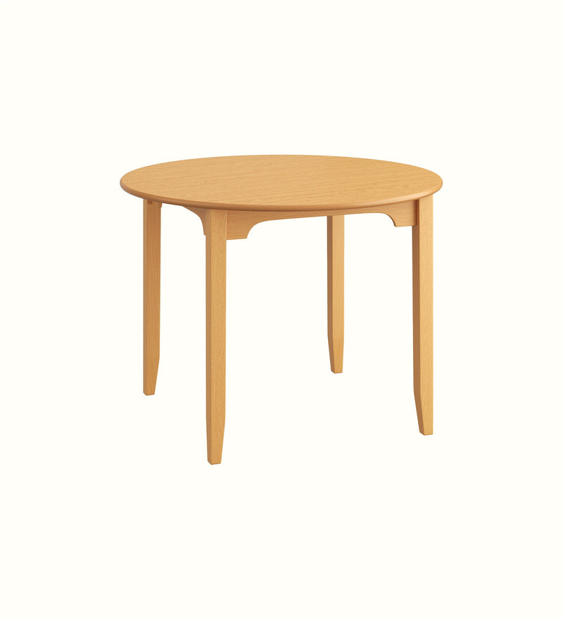 Reydon four-seater circular dining table for a care home dining room