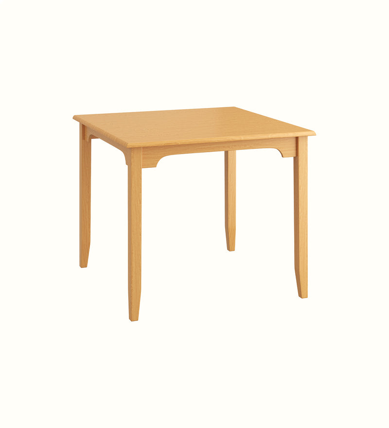 Square dining table for a care home dining room