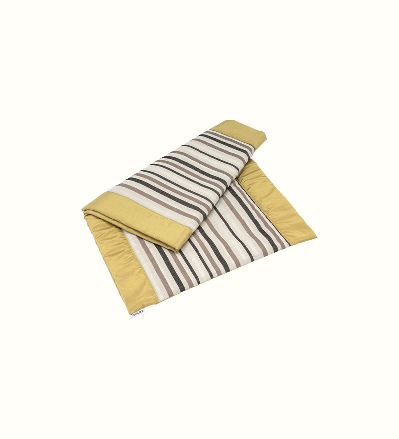 Decorative bed runner for elderly care interiors
