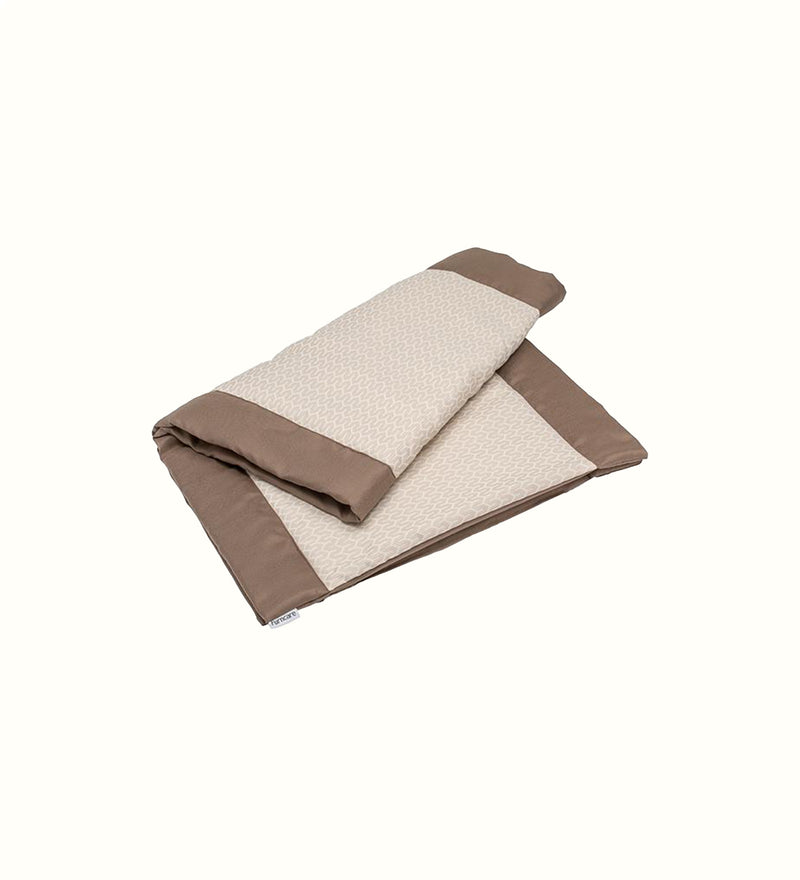 Decorative bed runner for elderly care interiors