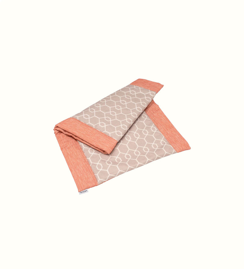 Decorative bed runner for elderly care interiors