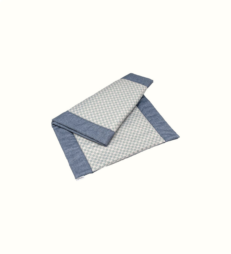 Decorative bed runner for elderly care interiors