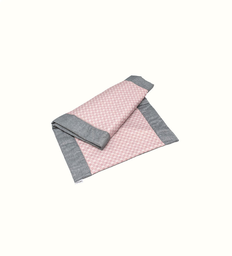 Decorative bed runner for elderly care interiors
