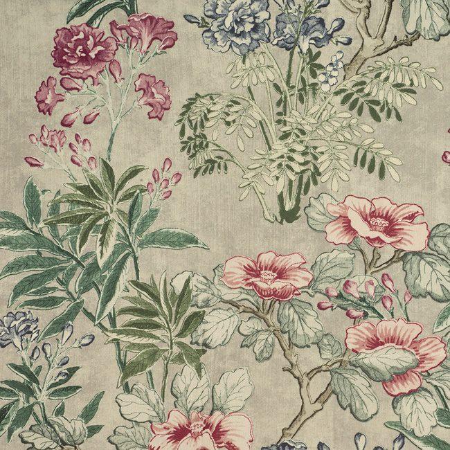 Close-up of Rachel Willow contract fabric sample for care home interiors