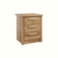 Afton 3 Drawer Bedside Table