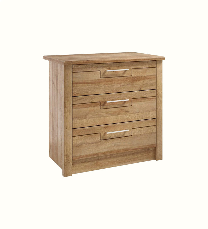 Afton three-drawer chest for a care home bedroom