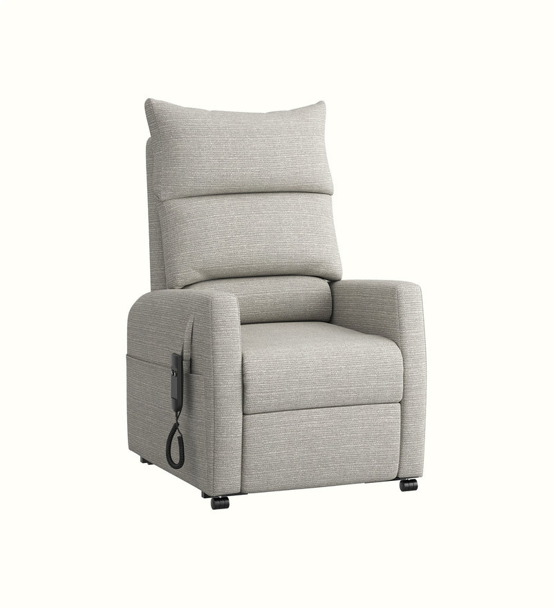 Aurora electric rise-and-recline armchair for an elderly care lounge