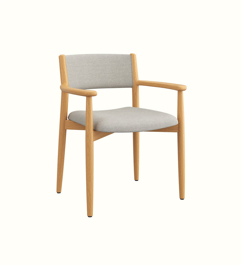 Avery chair with arms for an elderly care dining or activity area