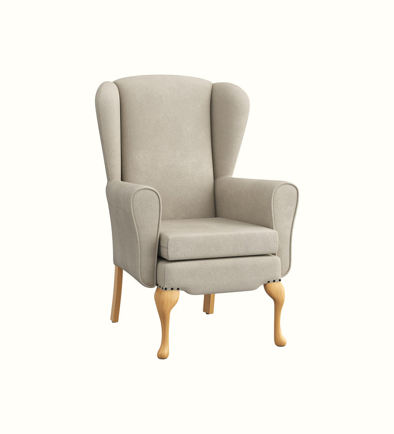 Bentley wingback armchair for an elderly care lounge