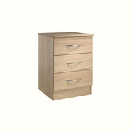 Burton 3 Drawer Bedside Table