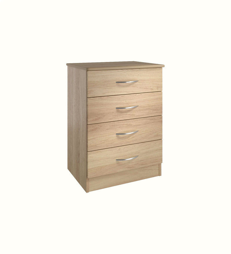 Burton four-drawer chest for a care home bedroom