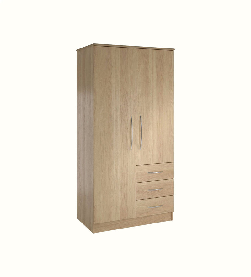Burton combination wardrobe for a care home bedroom