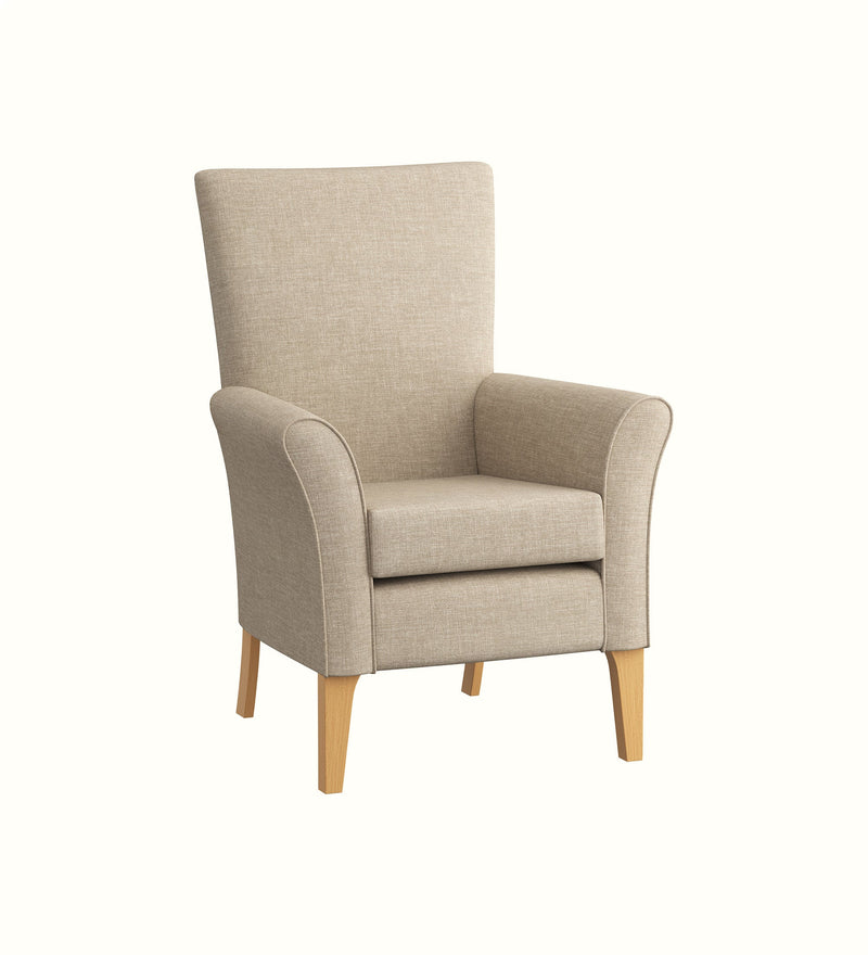 Cambourne high-back armchair for an elderly care lounge