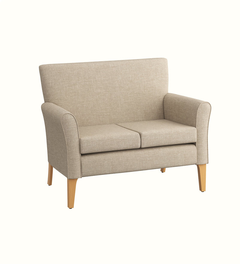 Cambourne two-seater sofa for an elderly care lounge