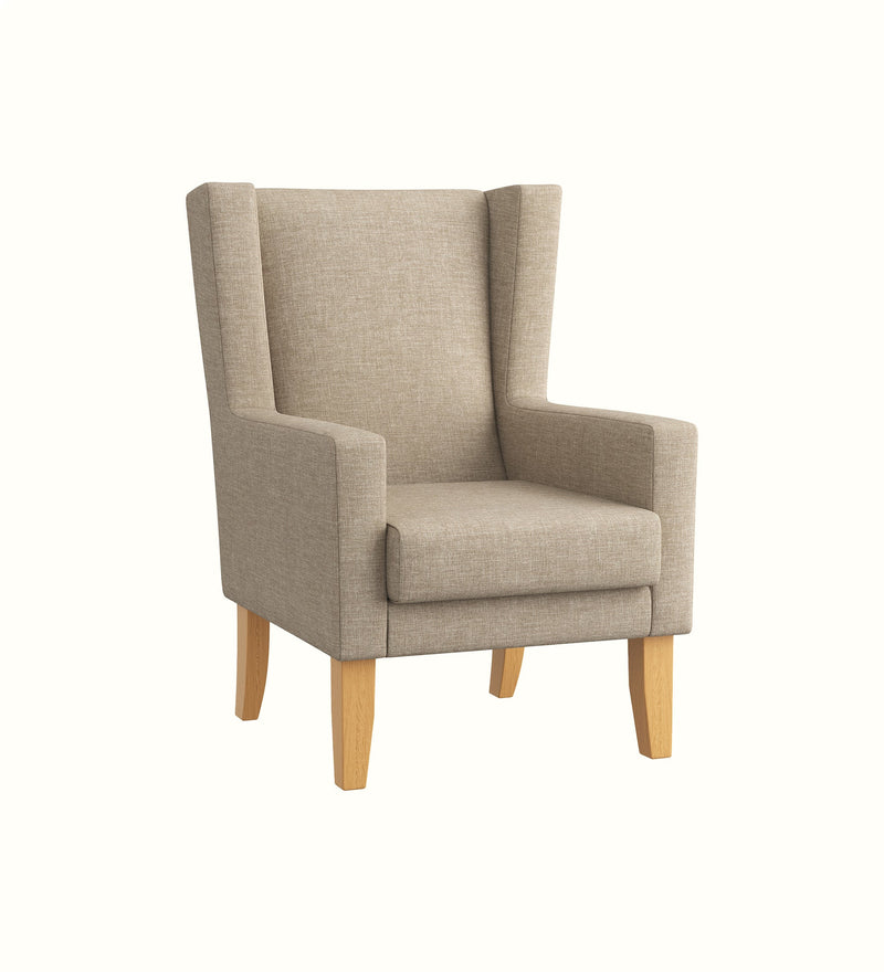 Dakota medium-back armchair for an elderly care lounge