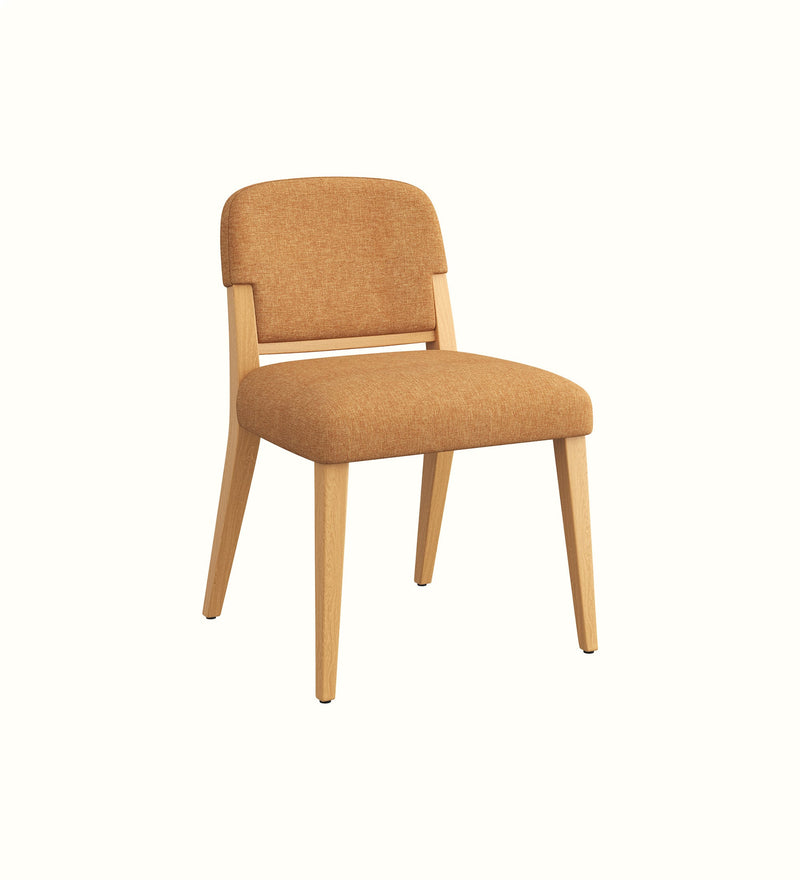Evelyn armless side chair for an elderly care dining or activity area