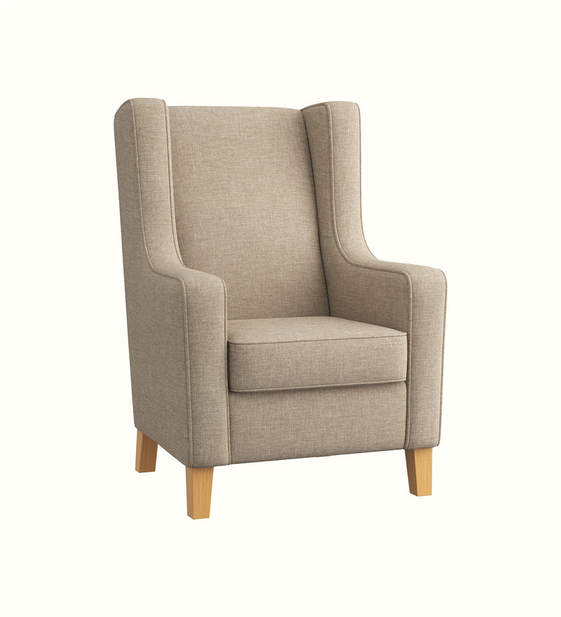 Kendall wingback armchair for an elderly care lounge