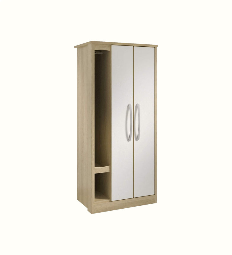 Double wardrobe for a care home bedroom