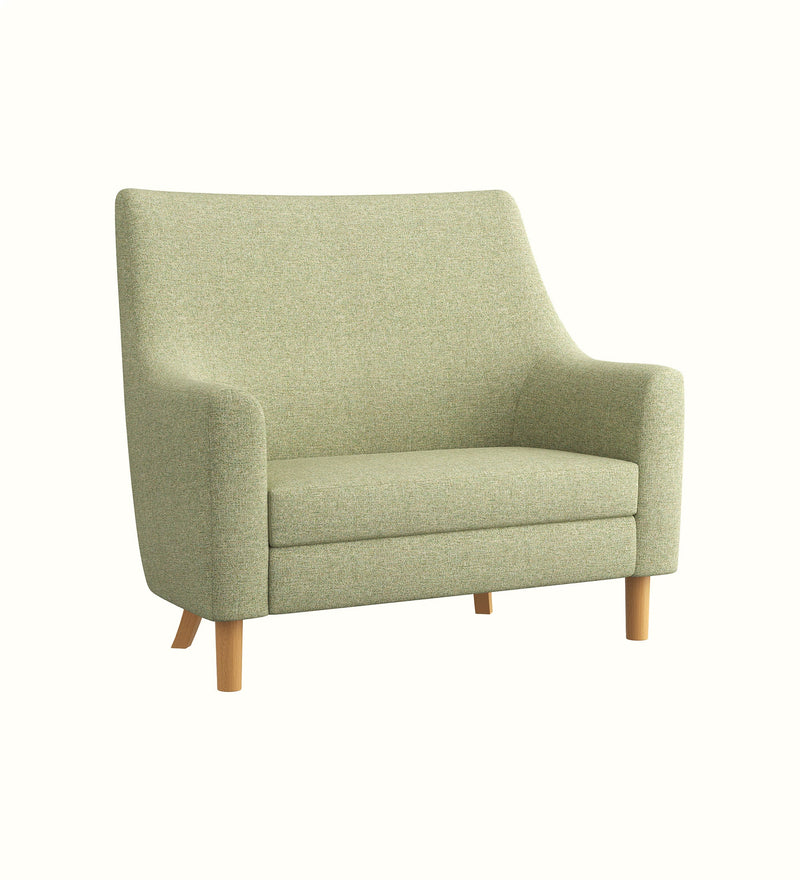 Milton high-back two-seater sofa for an elderly care lounge