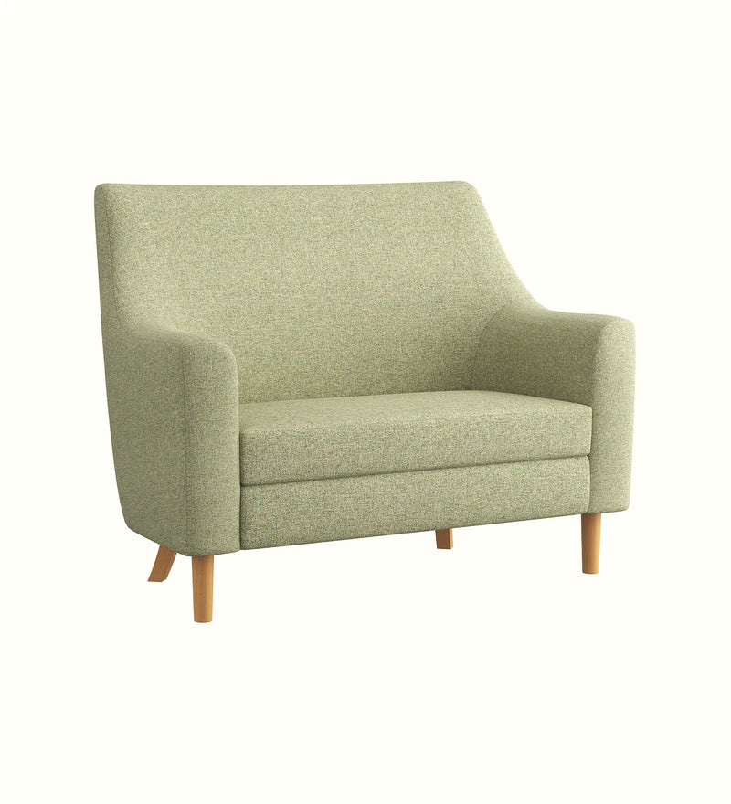 Milton medium-back two-seater sofa for an elderly care lounge