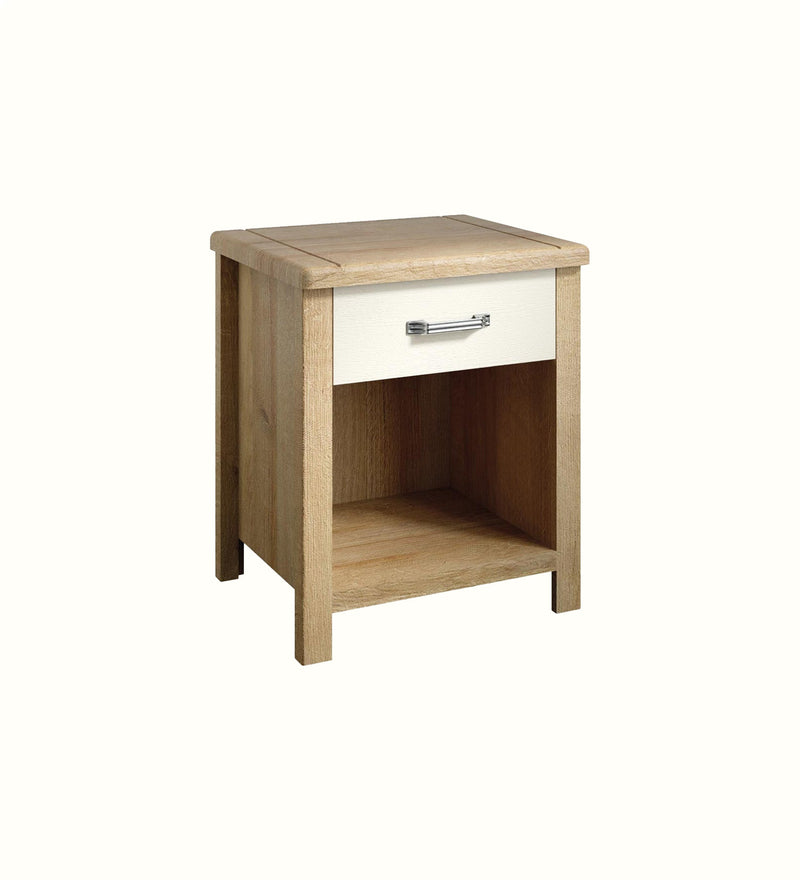 Oakland one-door one-drawer bedside table for a care home bedroom
