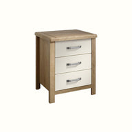 Oakland 3 Drawer Bedside Table