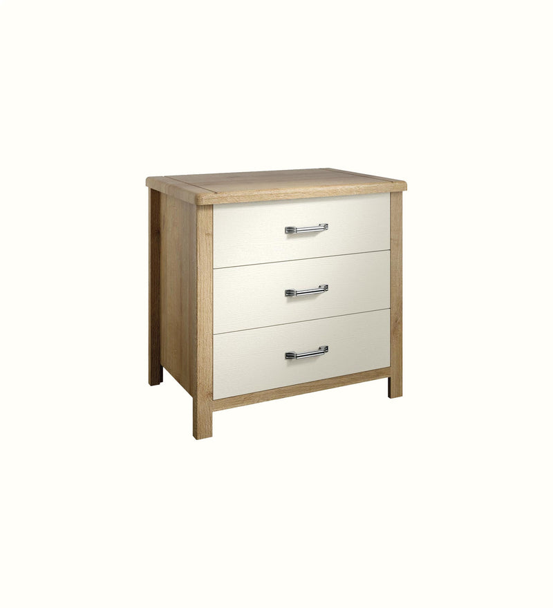 Oakland three-drawer chest for a care home bedroom