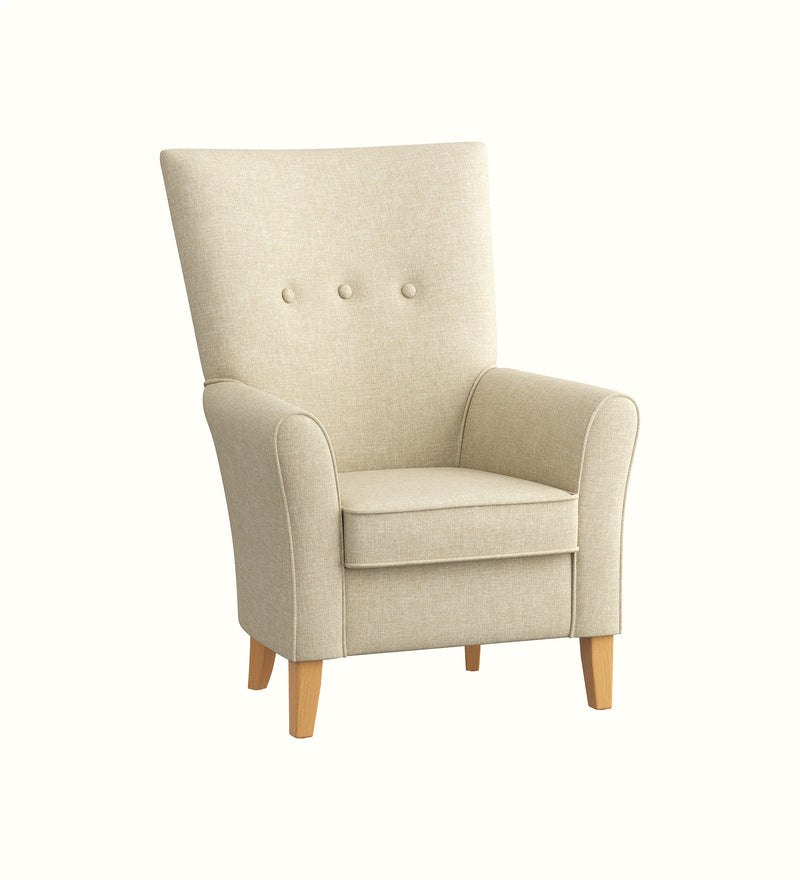 Torino high-back armchair for an elderly care lounge