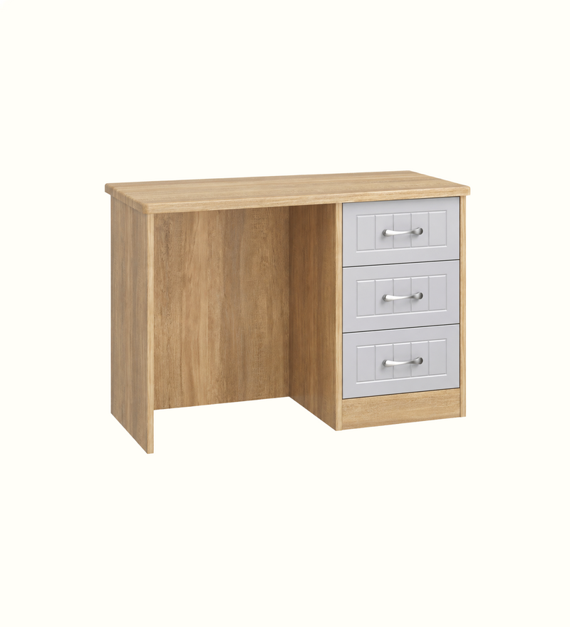 Somerton three-drawer desk for a care home bedroom
