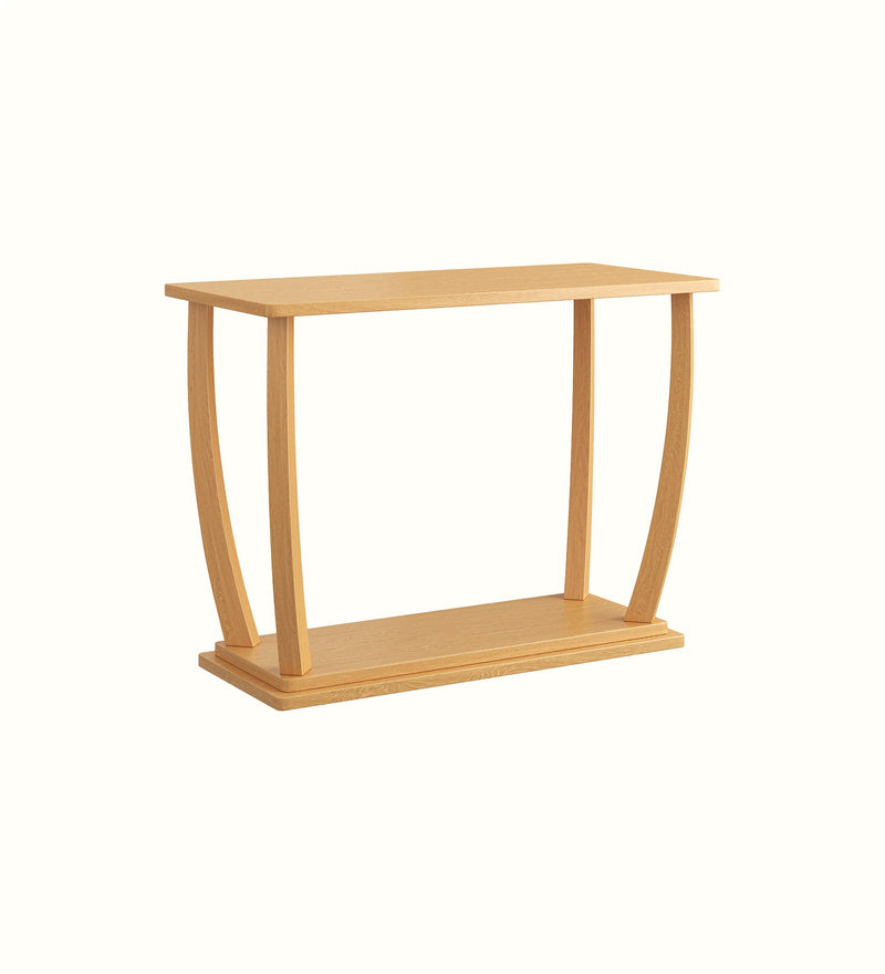 Half-round dining table for a care home dining room