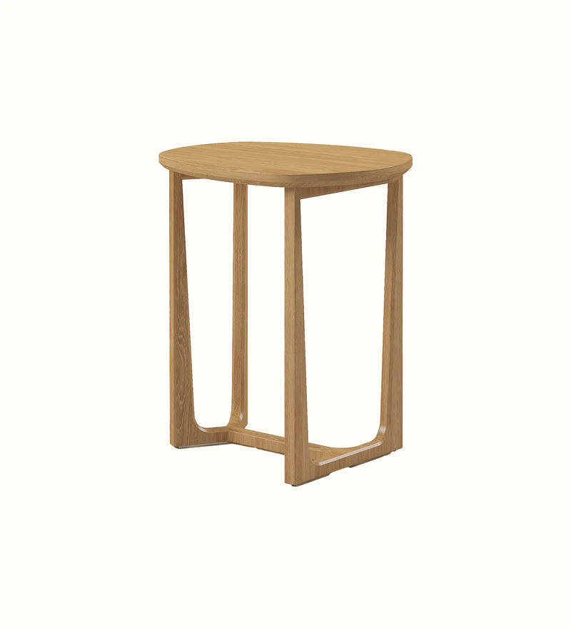 Thetford side table in Oak finish for an elderly care communal area