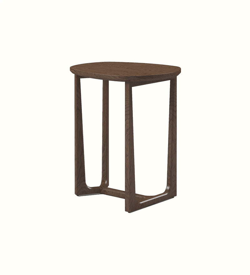 Thetford side table in Walnut finish for an elderly care communal area