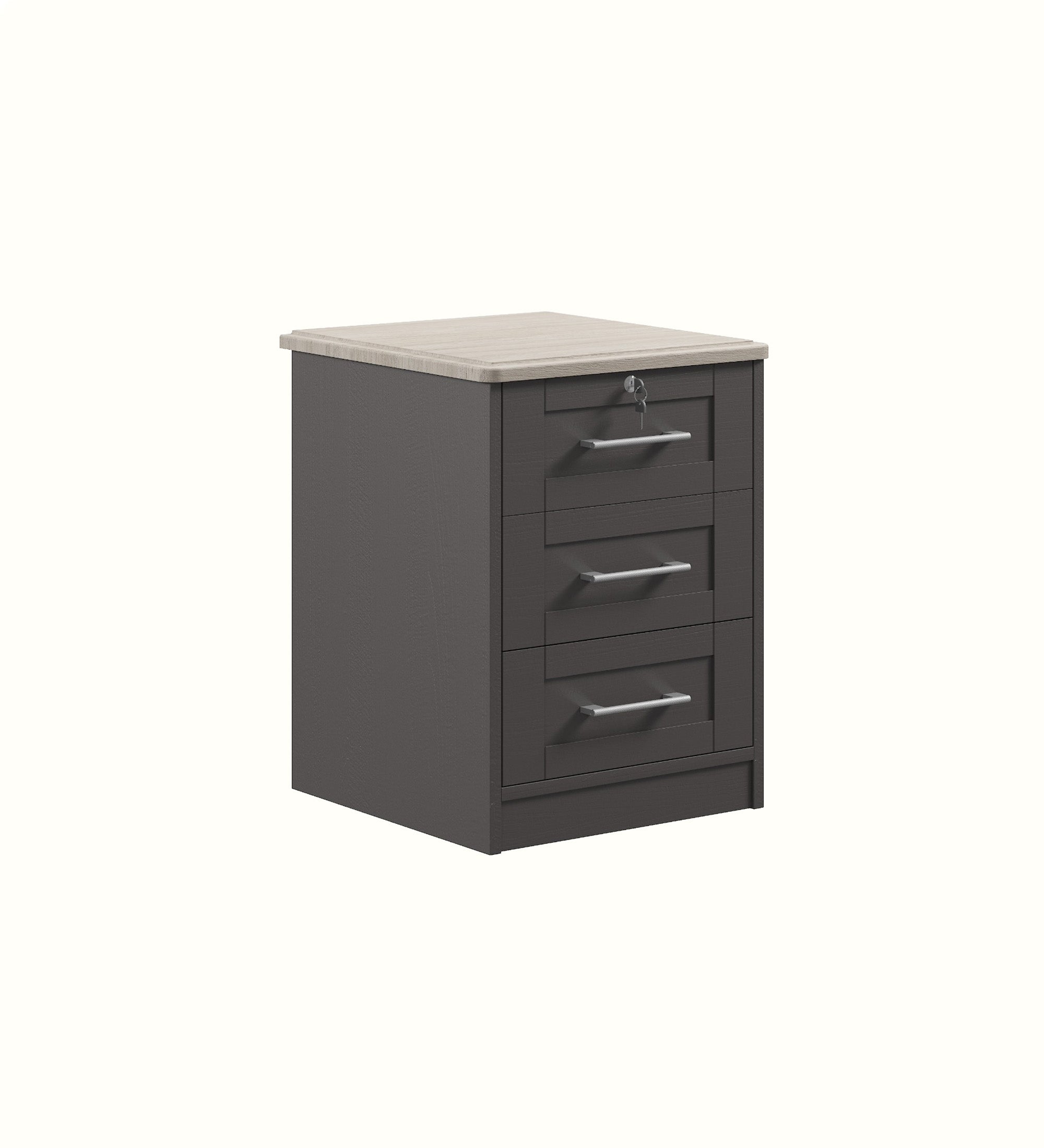 Abbott 3 Drawer Bedside