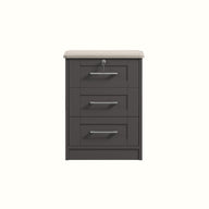 Abbott 3 Drawer Bedside