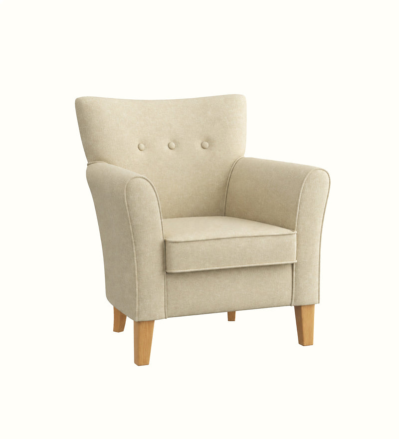 Torino medium button-back armchair for an elderly care lounge
